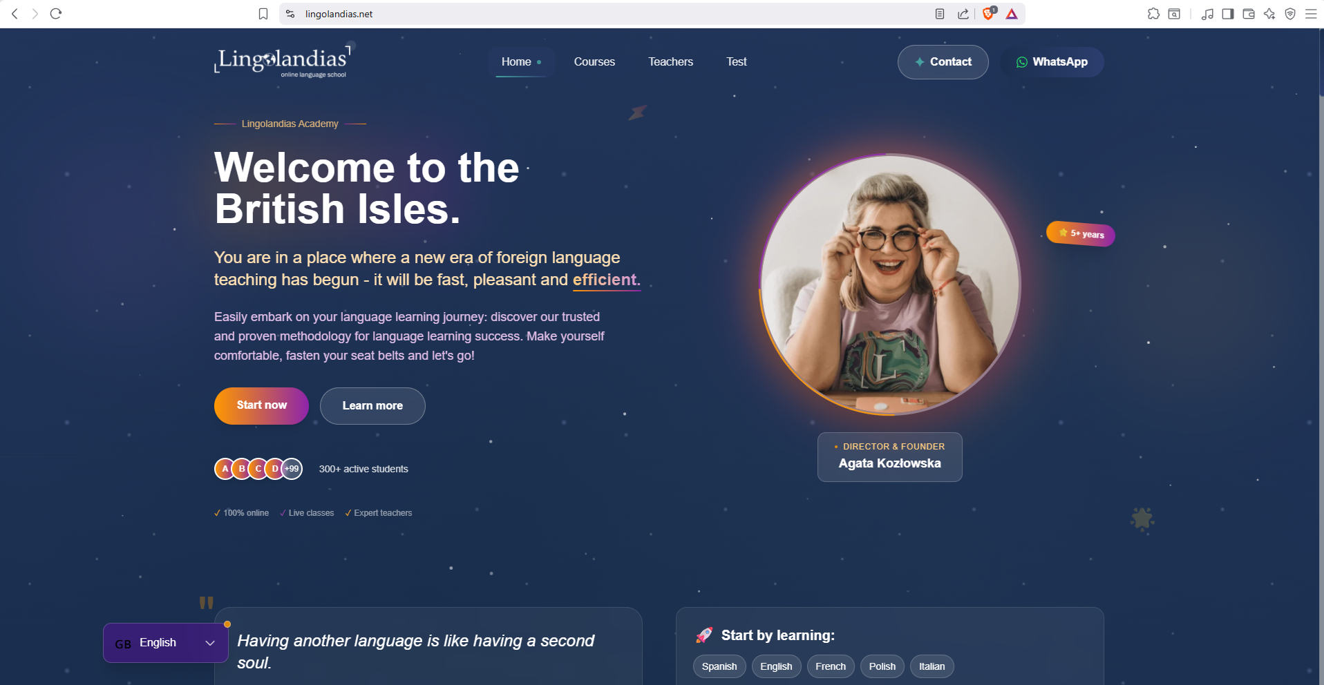 Lingolandias Website
